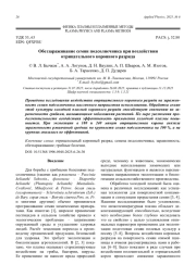 Обеззараживание семян подсолнечника при воздействии отрицательного коронного разряда