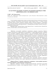КУЛЬТУРНОЕ ЗНАЧЕНИЕ СРЕДНЕПАЛЕОЛИТИЧЕСКОЙ ИНДУСТРИИ "БИРЮЧЬЯ БАЛКА 2" НА НИЖНЕМ ДОНУ