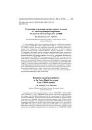 ТЕНДЕНЦИИ ИЗМЕНЕНИЯ СРЕДНЕГОДОВЫХ ОСАДКОВ В АЗОВО-ЧЕРНОМОРСКОМ РЕГИОНЕ ПО ДАННЫМ МОДЕЛЕЙ ПРОЕКТА CMIP6