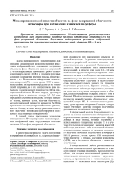 Моделирование полей яркости объектов на фоне разорванной облачности атмосферы при наблюдении из нижней полусферы