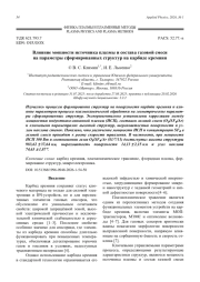 Влияние мощности источника плазмы и состава газовой смеси на параметры сформированных структур на карбиде кремния