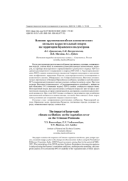 ВЛИЯНИЕ КРУПНОМАСШТАБНЫХ КЛИМАТИЧЕСКИХ СИГНАЛОВ НА РАСТИТЕЛЬНЫЙ ПОКРОВ НА ТЕРРИТОРИИ КРЫМСКОГО ПОЛУОСТРОВА