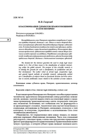 КЛАССИФИКАЦИЯ СУБЪЕКТОВ ПРАВООТНОШЕНИЙ В СЕТИ ИНТЕРНЕТ