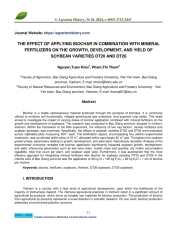 ВЛИЯНИЕ ВНЕСЕНИЯ БИОЧАРА В СОЧЕТАНИИ С МИНЕРАЛЬНЫМИ УДОБРЕНИЯМИ НА РОСТ, РАЗВИТИЕ И УРОЖАЙНОСТЬ СОРТОВ СОИ ДТ20 И ДТ26