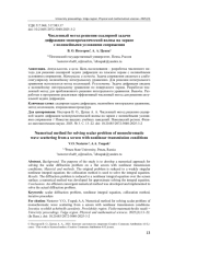 ЧИСЛЕННЫЙ МЕТОД РЕШЕНИЯ СКАЛЯРНОЙ ЗАДАЧИ ДИФРАКЦИИ МОНОХРОМАТИЧЕСКОЙ ВОЛНЫ НА ЭКРАНЕ С НЕЛИНЕЙНЫМИ УСЛОВИЯМИ СОПРЯЖЕНИЯ