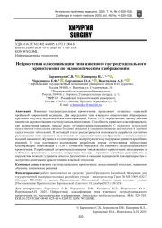 Нейросетевая классификация типа язвенного гастродуоденального кровотечения по эндоскопическим изображениям