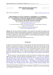 ПЕРВОЕ НАБЛЮДЕНИЕ ACINETA TUBEROSA (CILIOPHORA) КАК ЭПИБИОНТА МОРСКОГО ПАУКА (PYCNOGONIDA) С СЕВЕРО-ЗАПАДНОГО ПРИБРЕЖЬЯ БОРНЕО (БРУНЕЙ) И КОММЕНТАРИИ ОБ ИНФУЗОРИЯХ — ЭПИБИОНТАХ ПИКНОГОНИД