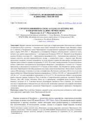 СТРУКТУРА БИОЦЕНОЗА CHARA ACULEOLATA KÜTZING 1832 В ТЕНДРОВСКОМ ЗАЛИВЕ (ЧЁРНОЕ МОРЕ) *