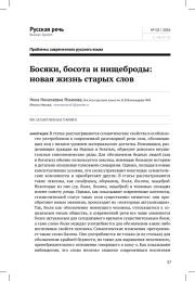 БОСЯКИ, БОСОТА И НИЩЕБРОДЫ: НОВАЯ ЖИЗНЬ СТАРЫХ СЛОВ