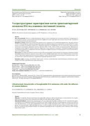 Ультраструктурные характеристики клеток трансплантируемой  меланомы B16 под влиянием постоянной темноты