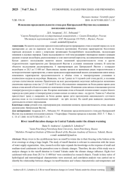 Изменение продолжительности стока рек Центральной Якутии под влиянием потепления климата