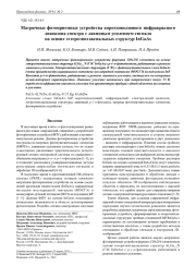 Матричные фотоприемные устройства коротковолнового инфракрасного диапазона спектра с лавинным усилением сигнала на основе гетероэпитаксиальных структур InGaAs