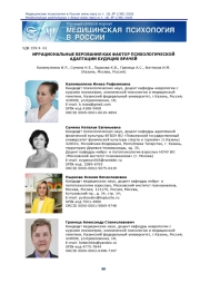 ИРРАЦИОНАЛЬНЫЕ ВЕРОВАНИЯ КАК ФАКТОР ПСИХОЛОГИЧЕСКОЙ АДАПТАЦИИ БУДУЩИХ ВРАЧЕЙ