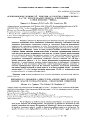 ФОРМИРОВАНИЕ ИЕРАРХИЧЕСКОЙ СТРУКТУРЫ АЭРОГЕЛЕЙ НА ОСНОВЕ АЛЬГИНАТА НАТРИЯ С ИСПОЛЬЗОВАНИЕМ ПРОЦЕССА ВСПЕНИВАНИЯ В СРЕДЕ ДИОКСИДА УГЛЕРОДА