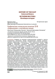 Графическая этимология понятия 管理 «управление» в китайском языке