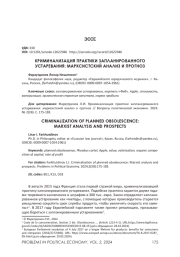 КРИМИНАЛИЗАЦИЯ ПРАКТИКИ ЗАПЛАНИРОВАННОГО УСТАРЕВАНИЯ: МАРКСИСТСКИЙ АНАЛИЗ И ПРОГНОЗ