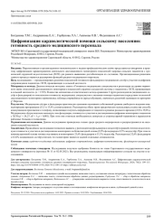Цифровизация кардиологической помощи сельскому населению: готовность среднего медицинского персонала