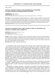 ОБРАЗЫ АРХИТЕКТУРНЫХ СООРУЖЕНИЙ КИТАЯ В ДИЗАЙНЕ ХУДОЖЕСТВЕННО-ПРОМЫШЛЕННЫХ ИЗДЕЛИЙ