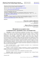 Внедрение культурного кода и национальных традиций в моду для подростков