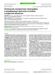 Оптическая когерентная томография в верификации диагноза отслойки сосудистой оболочки