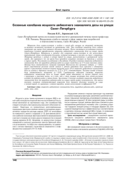 СЕЗОННЫЕ КОЛЕБАНИЯ МОЩНОСТИ АМБИЕНТНОГО ЭКВИВАЛЕНТА ДОЗЫ НА УЛИЦАХ САНКТ-ПЕТЕРБУРГА