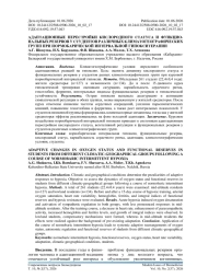 АДАПТАЦИОННЫЕ ПЕРЕСТРОЙКИ КИСЛОРОДНОГО СТАТУСА И ФУНКЦИО-НАЛЬНЫХ РЕЗЕРВОВ У СТУДЕНТОВ РАЗЛИЧНЫХ КЛИМАТОГЕОГРАФИЧЕСКИХ ГРУПП ПРИ НОРМОБАРИЧЕСКОЙ ИНТЕРВАЛЬНОЙ ГИПОКСИТЕРАПИИ