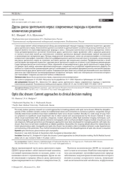 Друзы диска зрительного нерва: современные подходы к принятию клинических решений