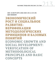 ЭКОНОМИЧЕСКИЙ РОСТ И СОЦИАЛЬНОЕ РАЗВИТИЕ: ВЕРИФИКАЦИЯ МЕТОДОЛОГИЧЕСКИХ ПРИНЦИПОВ И БАЗОВЫХ ПОНЯТИЙ