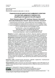 Социологическая диагностика цифрового капитала как фактора цифрового неравенства: апробация методологической модели