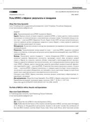 Роль БРИКС в Африке: результаты и ожидания
