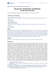 INTELLECTUAL “BRAIN DRAIN” IN AZERBAIJAN: CAUSES AND SOLUTIONS