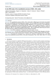 IN SITU ДИФРАКЦИОННОЕ ИССЛЕДОВАНИЕ ПРОЦЕССА КРИСТАЛЛИЗАЦИИ MNOX-ZRO2 ОКСИДА