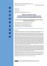 Модель платежного токена в трансграничной платежной инфраструктуре на основе технологии распределенного реестра