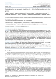 РЕДОКС ПОВЕДЕНИЕ НАНОРАЗМЕРНЫХ ДВОЙНЫХ ОРТОФОСФАТОВ ЦЕРИЯ(IV) СОСТАВА ACE2(PO4)3 (А = NH4+, K+, RB+)