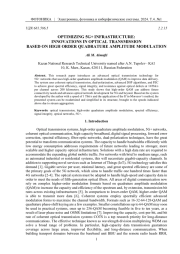 OPTIMIZING 5G+ INFRASTRUCTURE: INNOVATIONS IN OPTICAL TRANSMISSION BASED ON HIGH ORDER QUADRATURE AMPLITUDE MODULATION