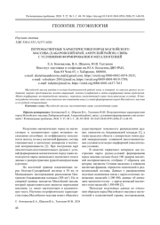ПЕТРОМАГНИТНЫЕ ХАРАКТЕРИСТИКИ ПОРОД МАГЛОЙСКОГО МАССИВА (ХАБАРОВСКИЙ КРАЙ, АМУРСКИЙ РАЙОН): СВЯЗЬ С УСЛОВИЯМИ ФОРМИРОВАНИЯ И МЕТАЛЛОГЕНИЕЙ