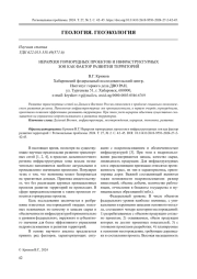 ИЕРАРХИЯ ГОРНОРУДНЫХ ПРОЕКТОВ И ИНФРАСТРУКТУРНЫХ ЗОН КАК ФАКТОР РАЗВИТИЯ ТЕРРИТОРИЙ