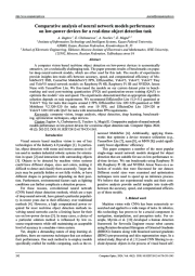 Comparative analysis of neural network models performance on low-power devices for a real-time object detection task