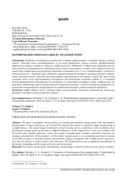 ФОРМИРОВАНИЕ МИКРОМОЗАИКИ ИЗ ЭМАЛЕВОЙ ЗЕРНИ