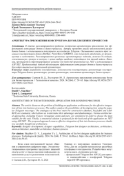 АРХИТЕКТУРА ПРИЛОЖЕНИЯ КОНСТРУКТОРА БОТОВ ДЛЯ БИЗНЕС-ПРОЦЕССОВ