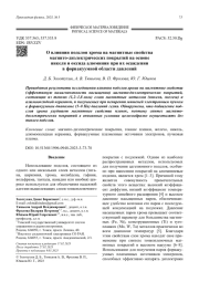 О влиянии подслоя хрома на магнитные свойства магнито-диэлектрических покрытий на основе никеля и оксида алюминия при их осаждении в форвакуумной области давлений