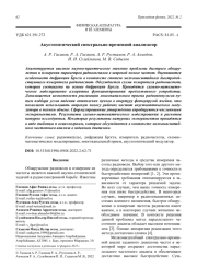 Акустооптический спектрально-временной анализатор