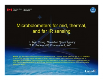 Microbolometers for mid, thermal,
and far IR sensing