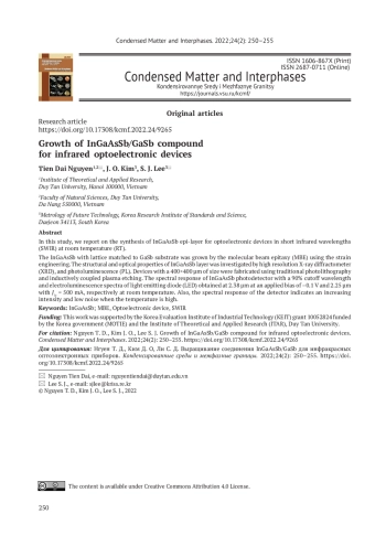Growth of InGaAsSb/GaSb compound for infrared optoelectronic devices