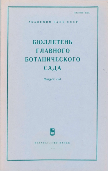Бюллетень Главного ботанического сада. Выпуск 123