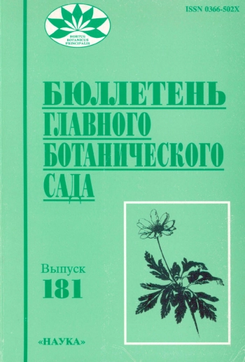 Бюллетень Главного ботанического сада. Выпуск 181