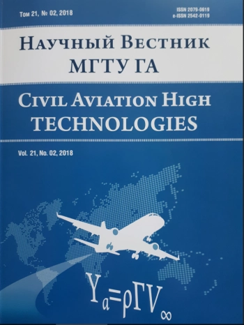 НАУЧНЫЙ ВЕСТНИК МОСКОВСКОГО ГОСУДАРСТВЕННОГО ТЕХНИЧЕСКОГО УНИВЕРСИТЕТА ГРАЖДАНСКОЙ АВИАЦИИ