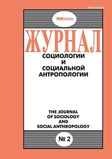 ЖУРНАЛ СОЦИОЛОГИИ И СОЦИАЛЬНОЙ АНТРОПОЛОГИИ